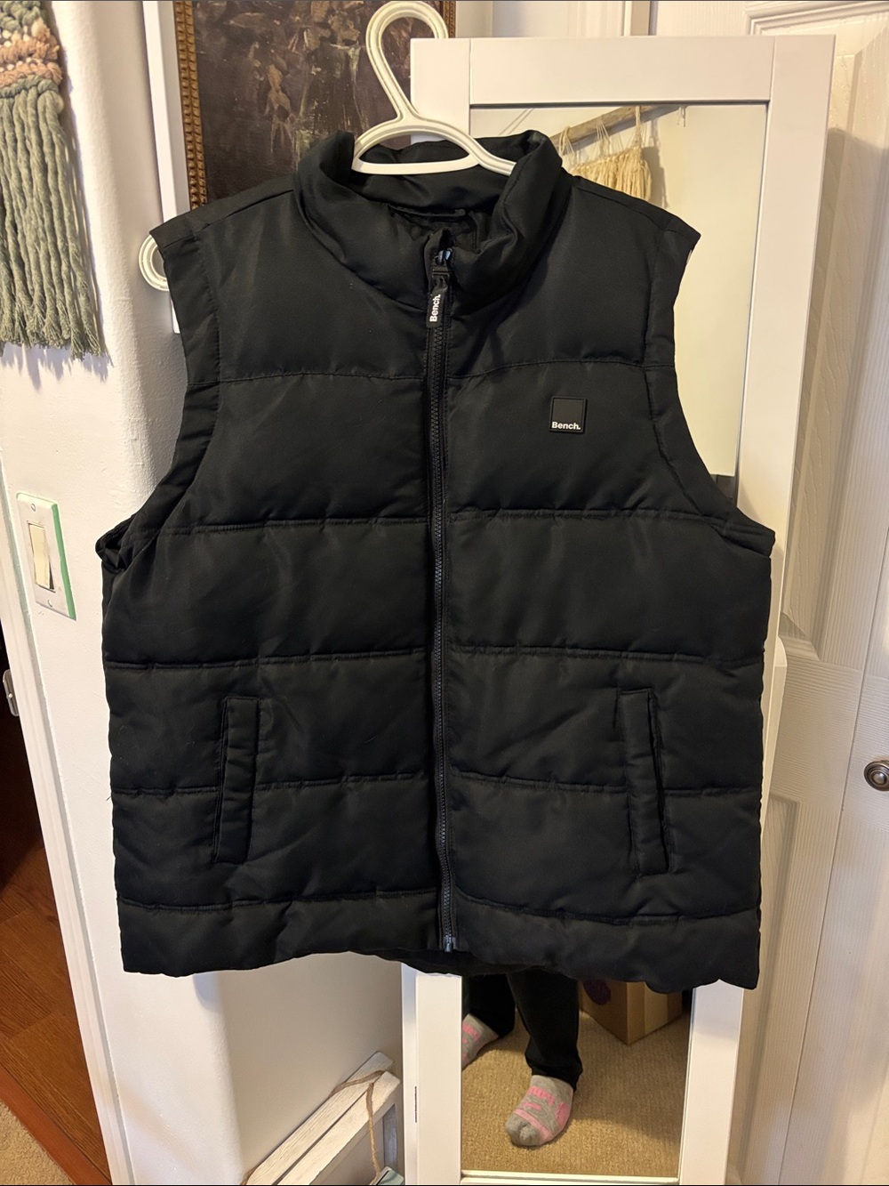 Bench Black Quilted Puffer Vest - Men’s